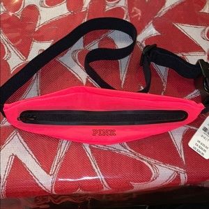 PINK VICTORIA SECRET WAIST SHEER FANNY PACK NWT